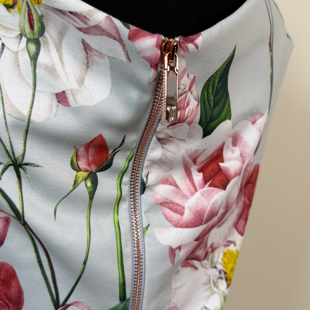 TED BAKER Floral Pink Sleeveless Top 2 - Picture 8 of 11